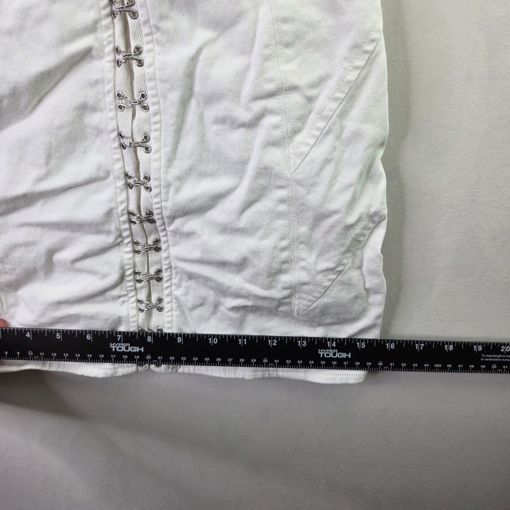 For Love & Lemons Mini Dress Womens XS White Excellent Daisy Hook Eye CD3334SP24 - Picture 6 of 9